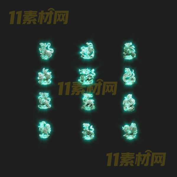 传奇特殊首饰十二生肖素材 高清PNG序列帧—TS20260408-48