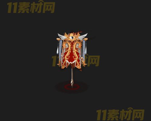 传奇NPC战旗素材 动态高清PNG序列帧—NPC20260413-224