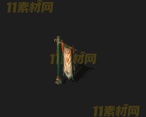 传奇NPC战旗素材 动态高清PNG序列帧—NPC20260413-232