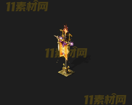 传奇NPC战旗素材 动态高清PNG序列帧—NPC20260414-266