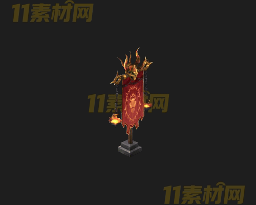 传奇NPC战旗素材 动态高清PNG序列帧—NPC20260414-291