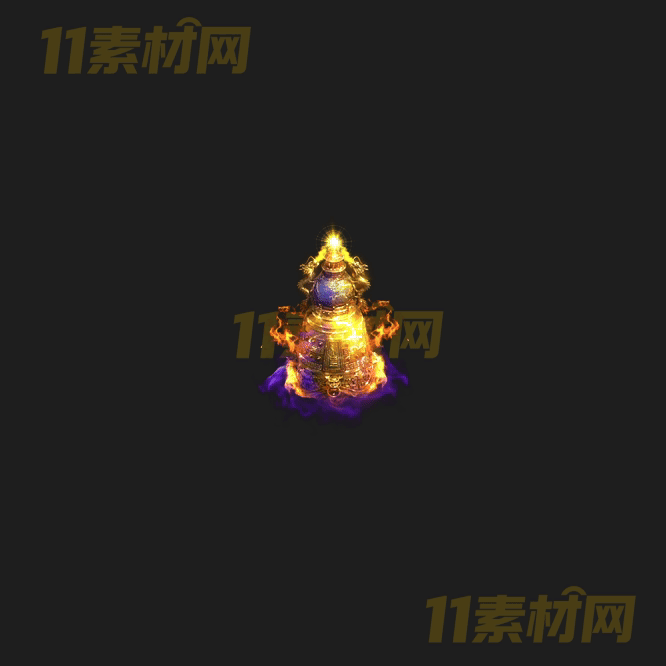 传奇东皇钟法宝特效素材 高清PNG序列帧—FB20260416-33