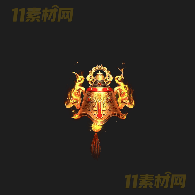 传奇东皇钟法宝特效素材 高清PNG序列帧—FB20260416-38