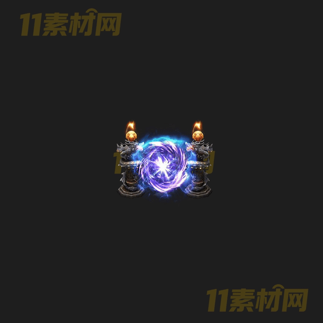 传奇传送法阵NPC素材 动态高清PNG序列帧—NPC20260417-13