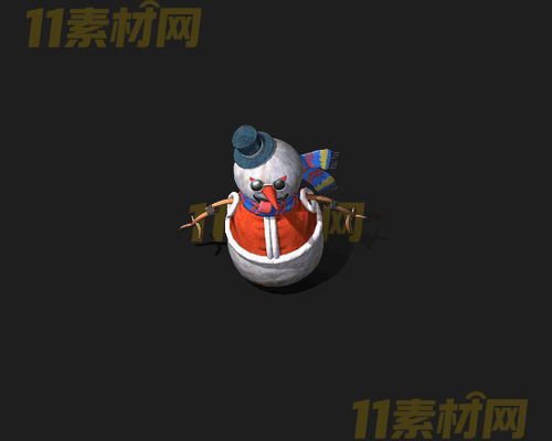 传奇雪人NPC素材 动态高清PNG序列帧—NPC20260417-246