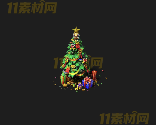 传奇圣诞树NPC素材 动态高清PNG序列帧—NPC20260417-248