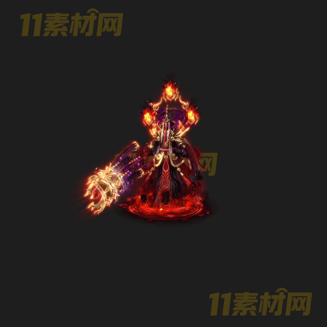 传奇怪物NPC素材 动态高清PNG序列帧—NPC20260418-186