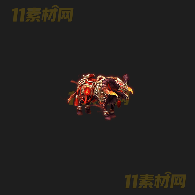 传奇神兽坐骑素材 八方向内外观高清动态PNG—ZQ20260418-3