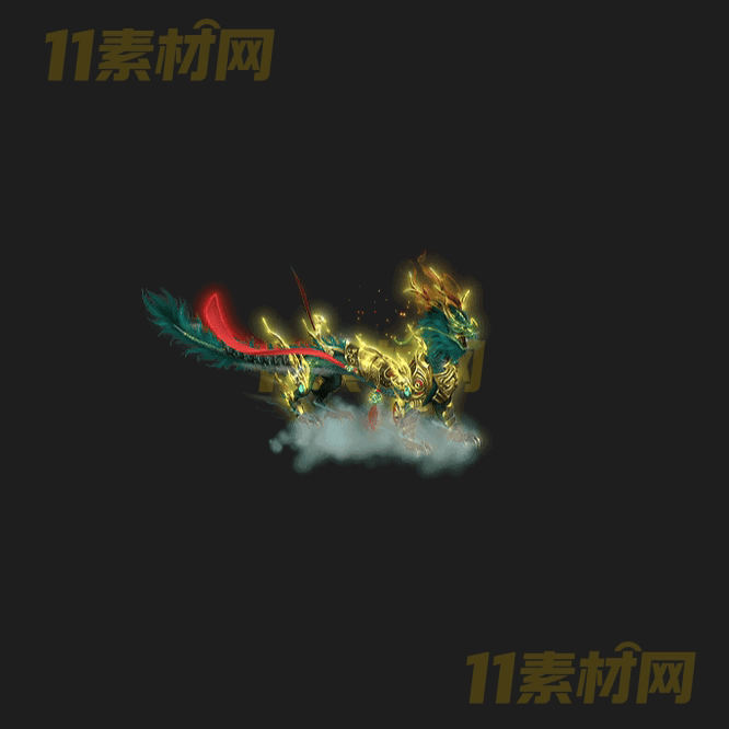 传奇神兽坐骑素材 八方向内外观高清动态PNG—ZQ20260418-5