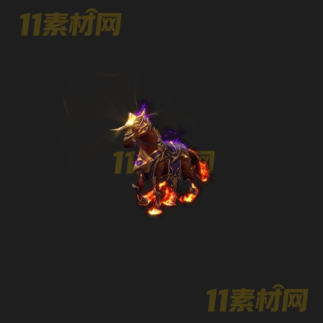 传奇战马坐骑素材 八方向内外观高清动态PNG—ZQ20260418-53