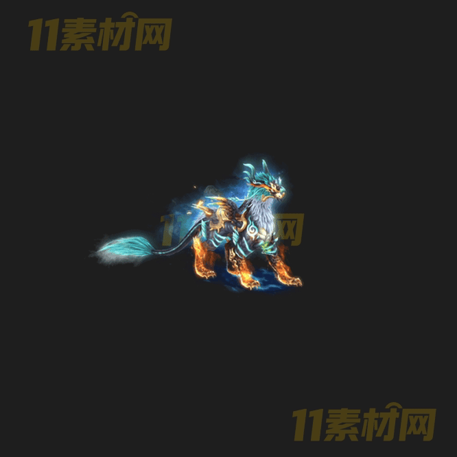 传奇神兽坐骑素材 八方向内外观高清动态PNG—ZQ20260418-8