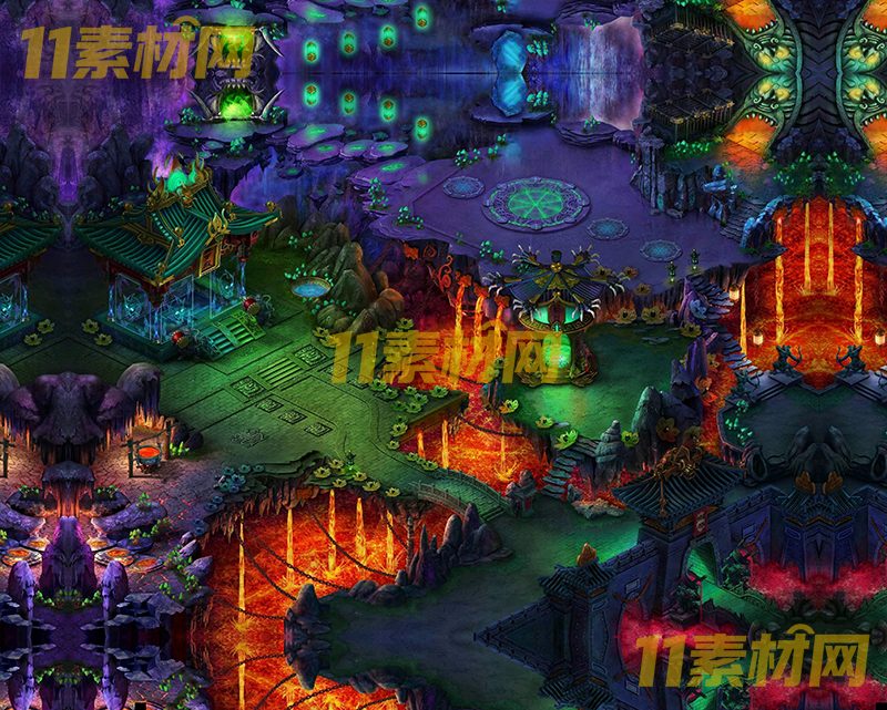 传奇真彩地图素材 九幽之门 超清地图—DT20260420-18