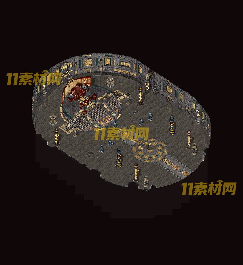 传奇真彩地图素材 翎魔殿 超清地图—DT20260420-23