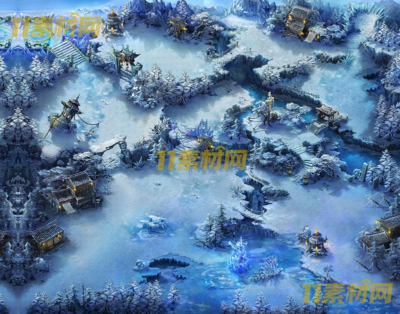 传奇真彩地图素材 岭南冰村 超清地图—DT20260420-24