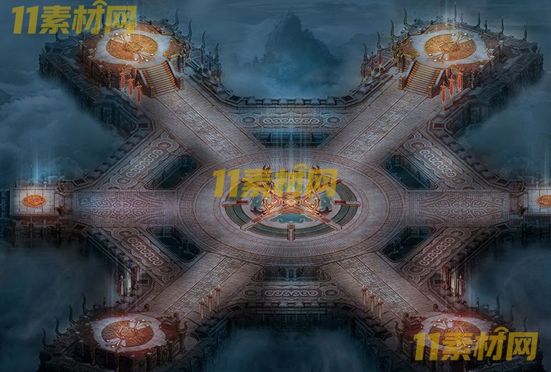 传奇真彩地图素材 六道广场 超清地图—DT20260420-26