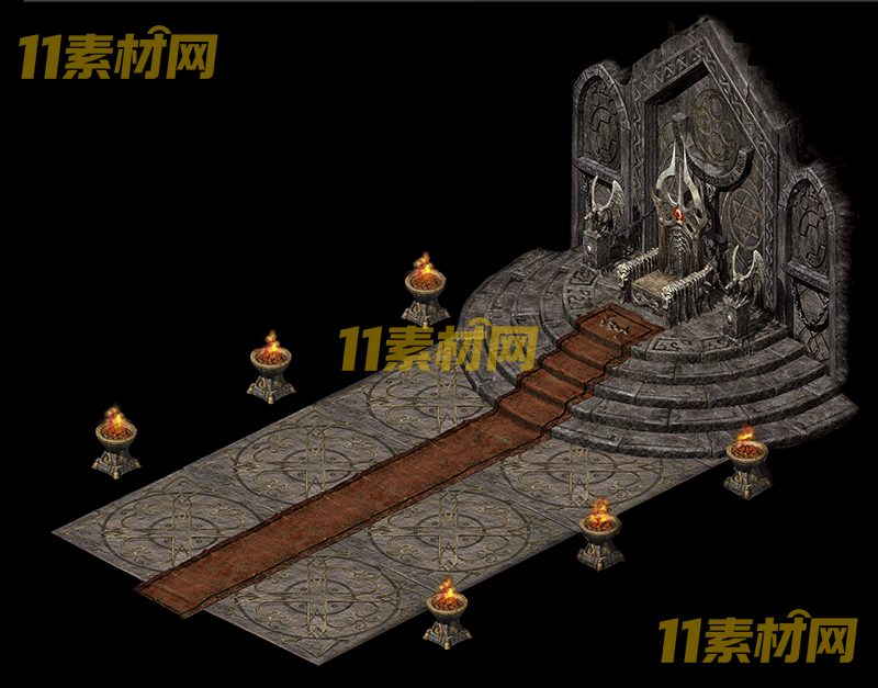 传奇真彩地图素材 摩天大殿 超清地图—DT20260420-27