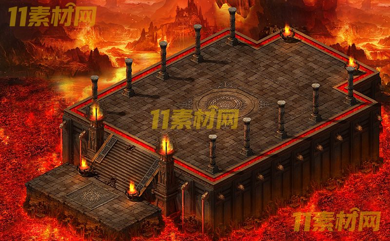 传奇真彩地图素材 魔焰殿 超清地图—DT20260420-29