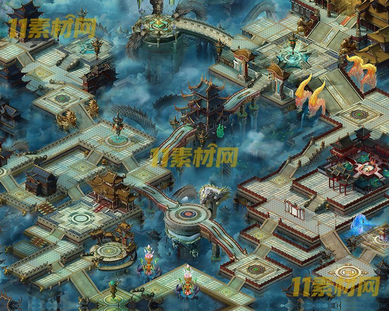 传奇真彩地图素材 青天宫殿 超清地图—DT20260420-31