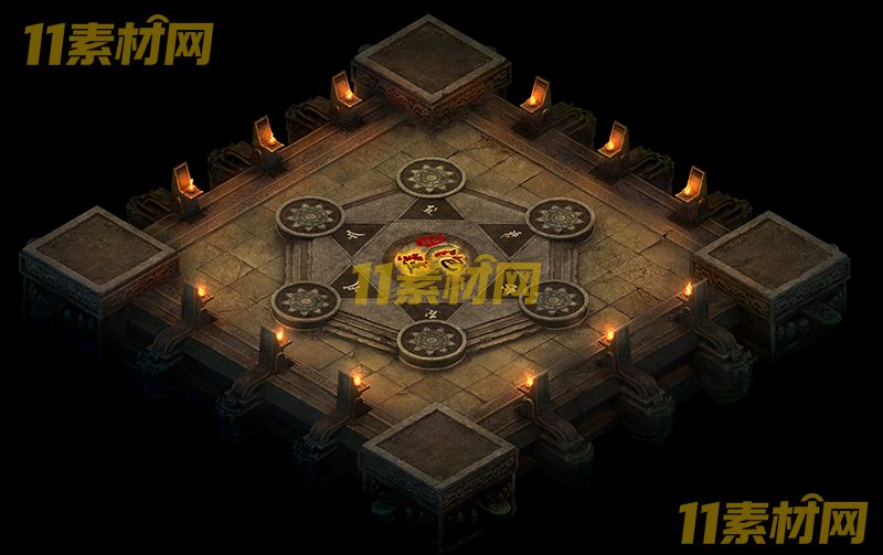 传奇真彩地图素材 地牢泡点 超清地图—DT20260420-4