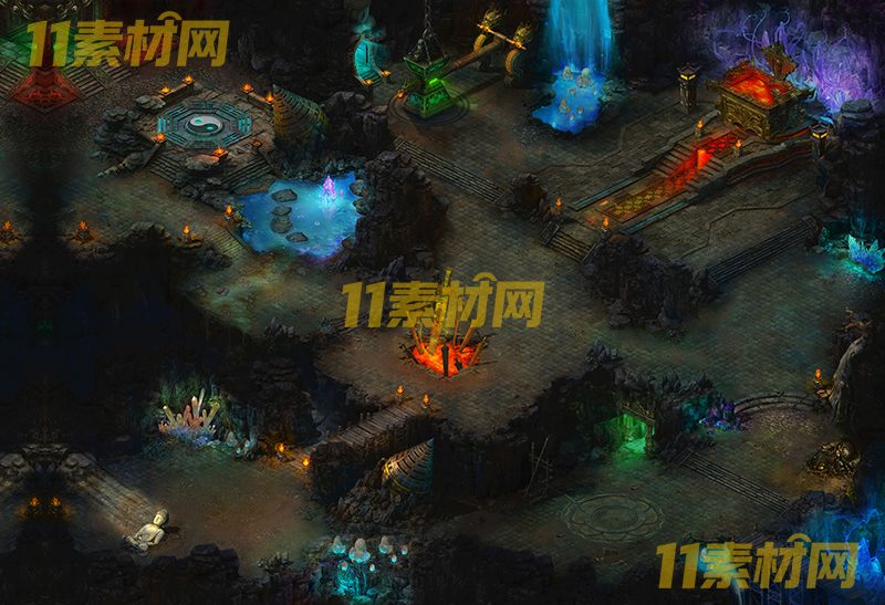 传奇真彩地图素材 地脉宫 超清地图—DT20260420-5