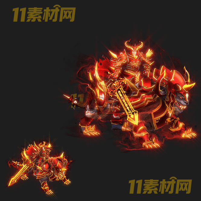 传奇时装素材 坐骑一体时装高清PNG序列帧—SZ20260422-107