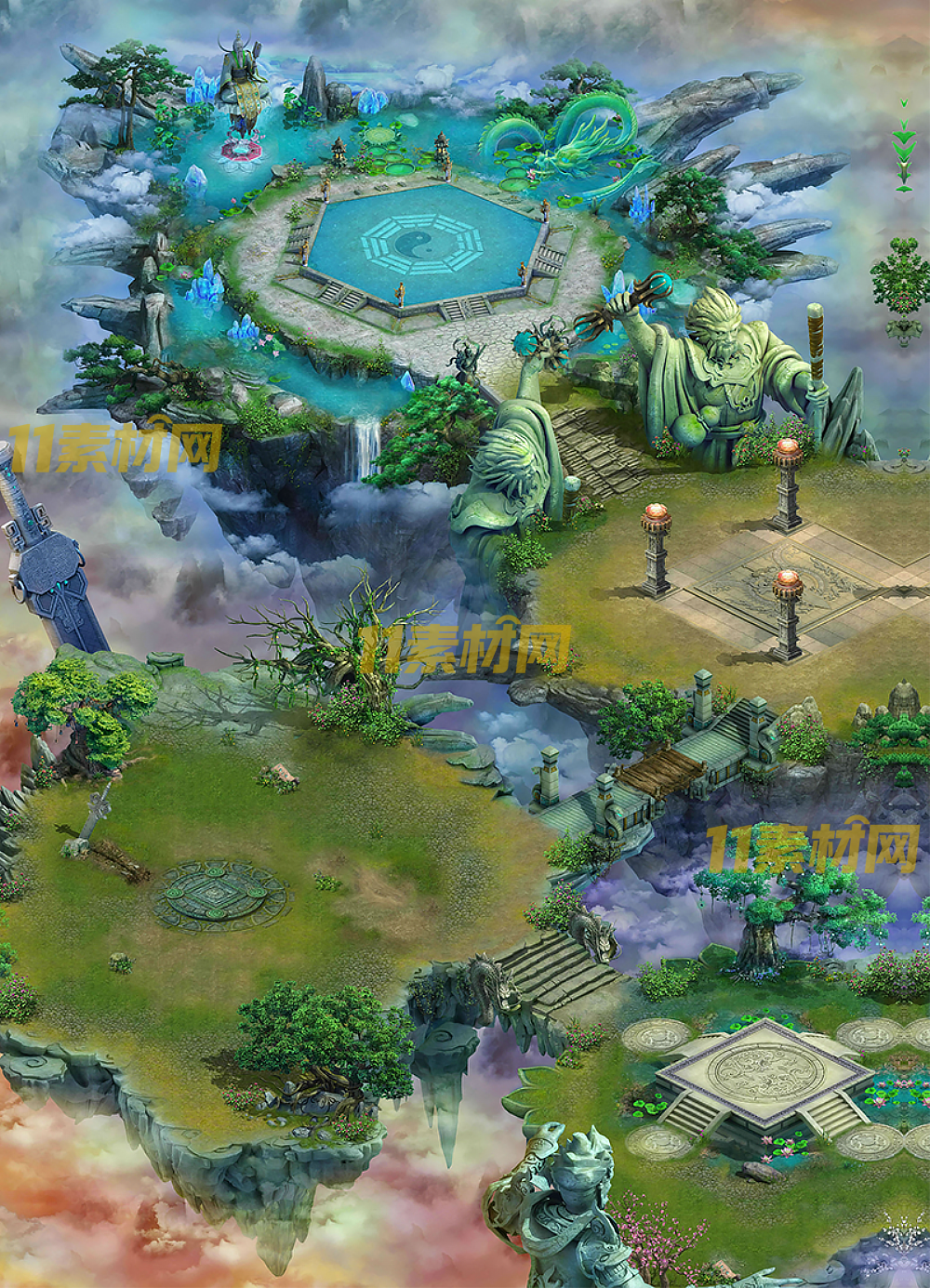 传奇真彩地图素材 天仙琉璃场 超清地图—DT20260422-13