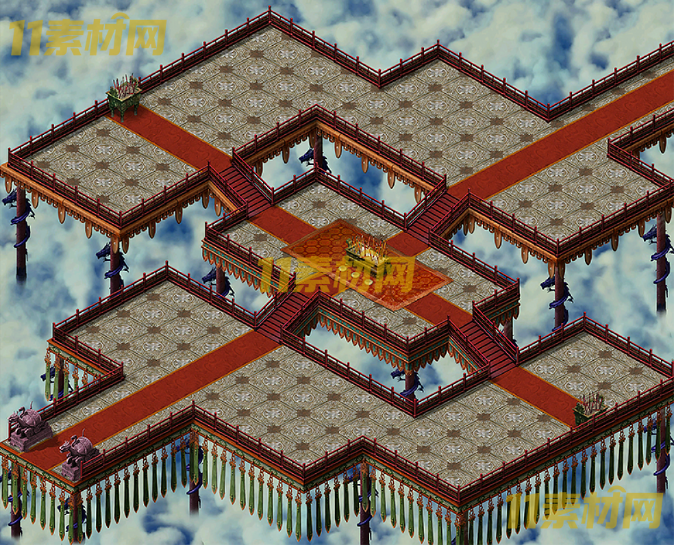 传奇真彩地图素材 天云祈福台 超清地图—DT20260422-16