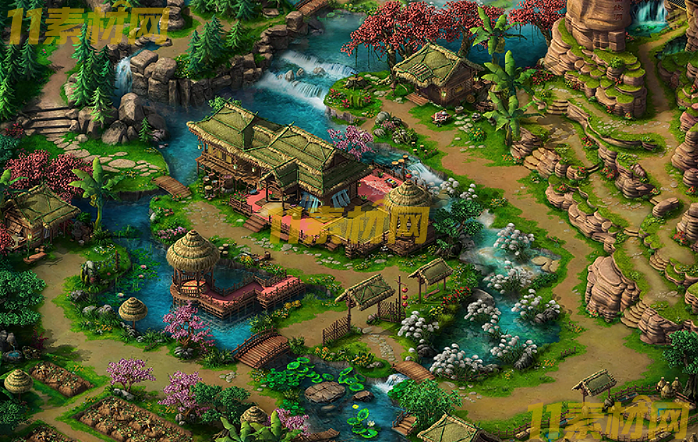 传奇真彩地图素材 仙缘洞天 超清地图—DT20260422-23