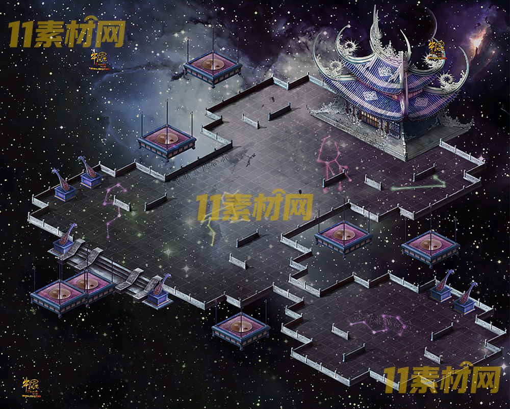 传奇真彩地图素材 星辰殿 超清地图—DT20260422-25