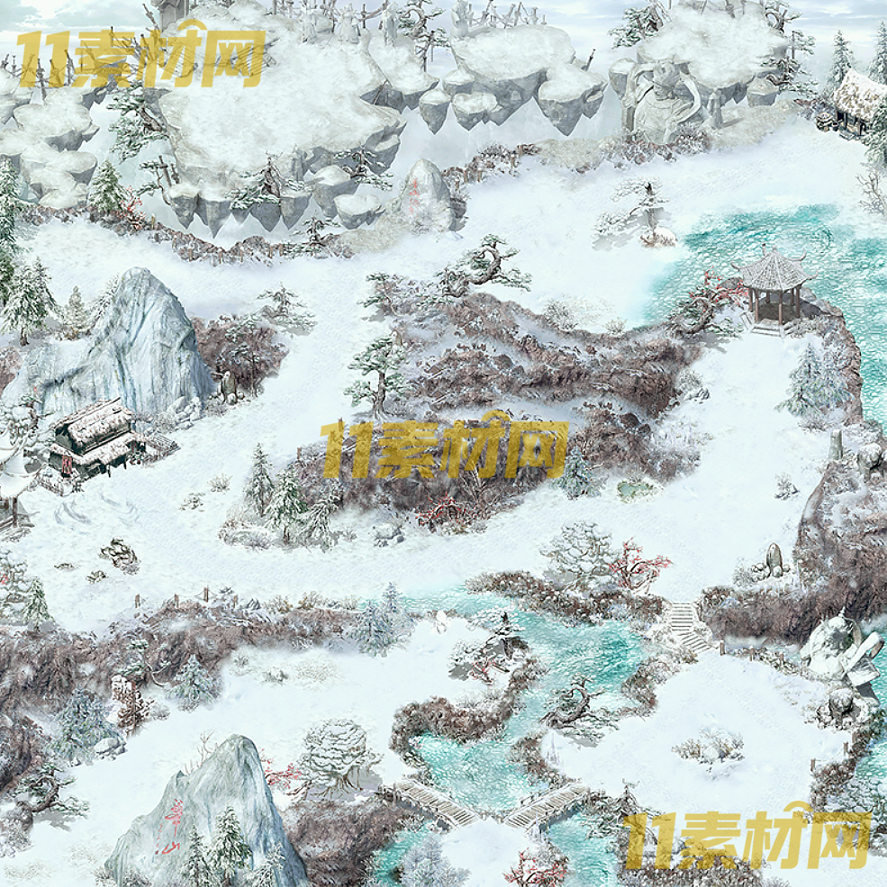 传奇真彩地图素材 雪域境 超清地图—DT20260422-29