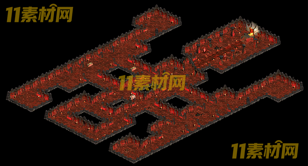 传奇真彩地图素材 岩浆地狱 超清地图—DT20260422-31