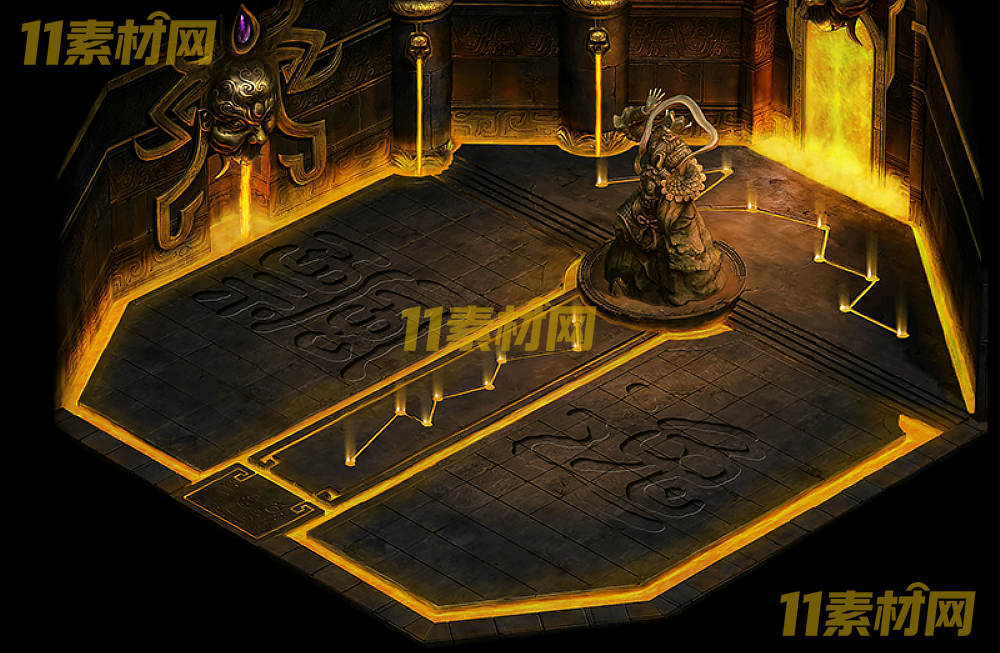 传奇真彩地图素材 真武大殿 超清地图—DT20260422-40