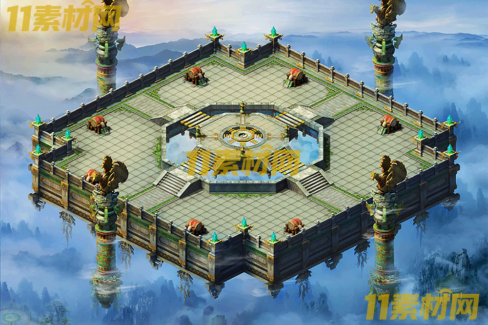 传奇真彩地图素材 天宫道台 超清地图—DT20260422-6