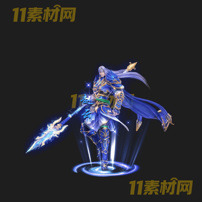 传奇三国人物光柱素材 动态高清PNG序列帧—GZ20260429-103