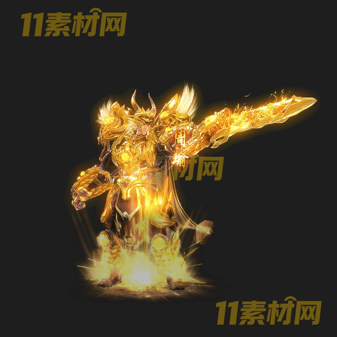传奇三国人物光柱素材 动态高清PNG序列帧—GZ20260429-114