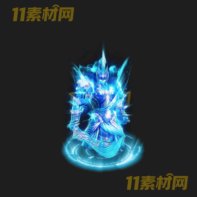 传奇三国人物光柱素材 动态高清PNG序列帧—GZ20260429-116