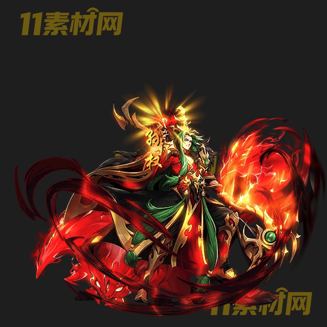 传奇三国人物光柱素材 动态高清PNG序列帧—GZ20260429-122