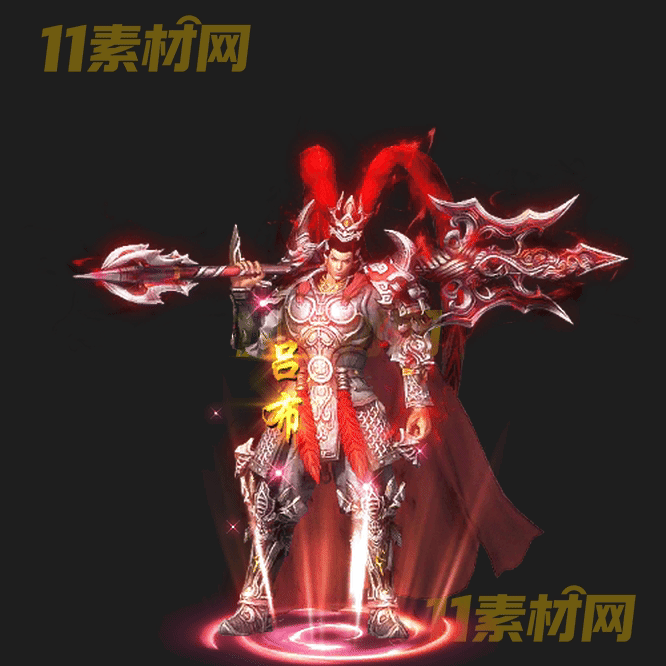 传奇三国人物光柱素材 动态高清PNG序列帧—GZ20260429-140