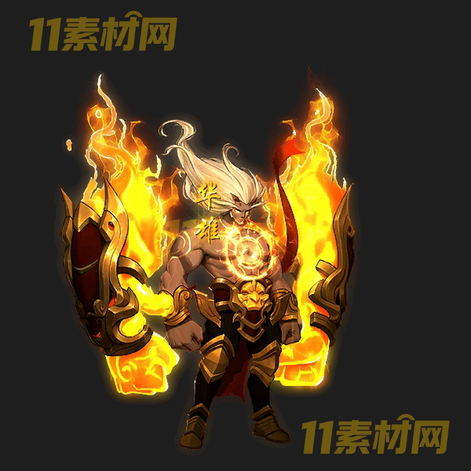 传奇三国人物光柱素材 动态高清PNG序列帧—GZ20260429-145
