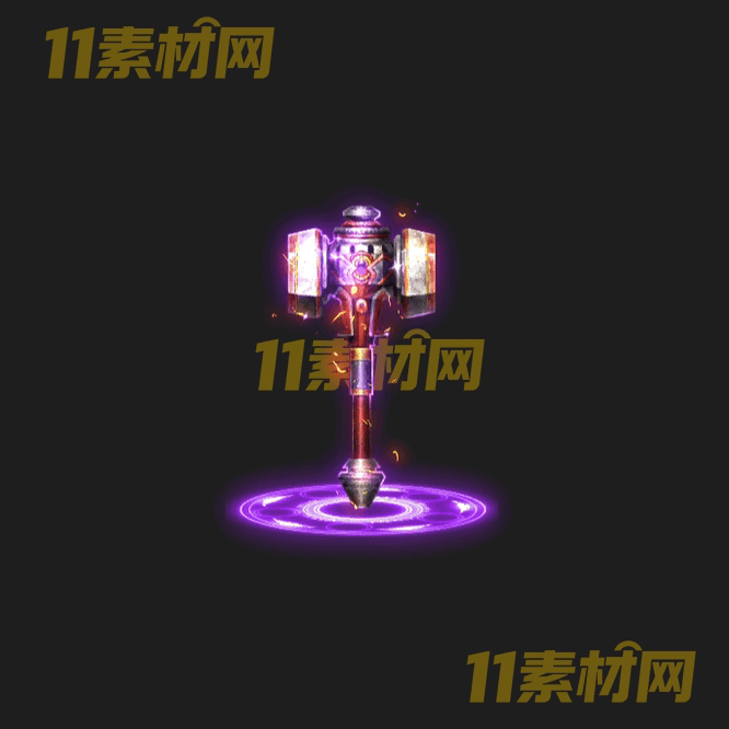 传奇锤子法宝素材 内观动态高清PNG序列帧—FB20260429-258