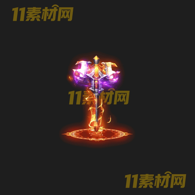 传奇锤子法宝素材 内观动态高清PNG序列帧—FB20260429-265