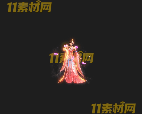 传奇人物NPC素材 动态高清PNG序列帧—NPC20260505-129