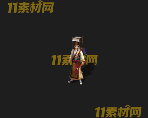 传奇人物NPC素材 动态高清PNG序列帧—NPC20260505-250