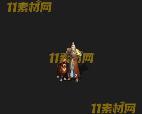 传奇人物NPC素材 动态高清PNG序列帧—NPC20260505-280