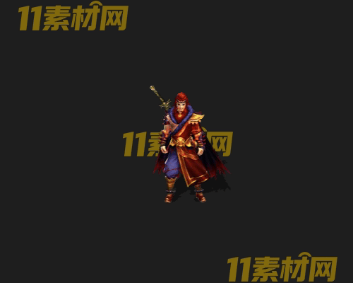 传奇人物NPC素材 动态高清PNG序列帧—NPC20260505-289