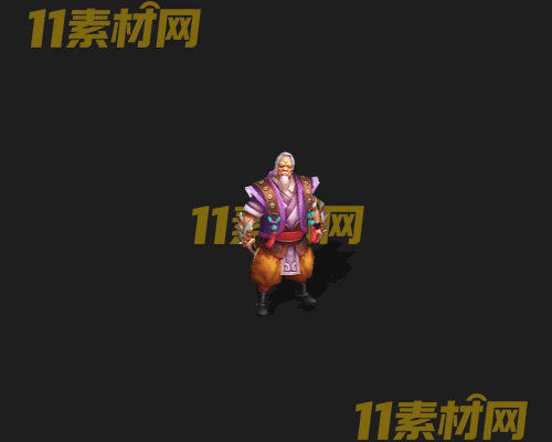 传奇人物NPC素材 动态高清PNG序列帧—NPC20260505-291