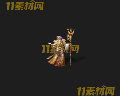 传奇人物NPC素材 动态高清PNG序列帧—NPC20260507-183