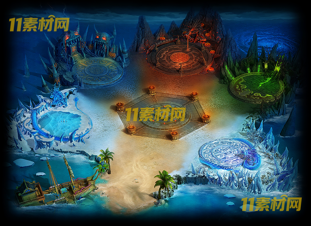 传奇真彩地图素材 超清地图—DT20260506-110