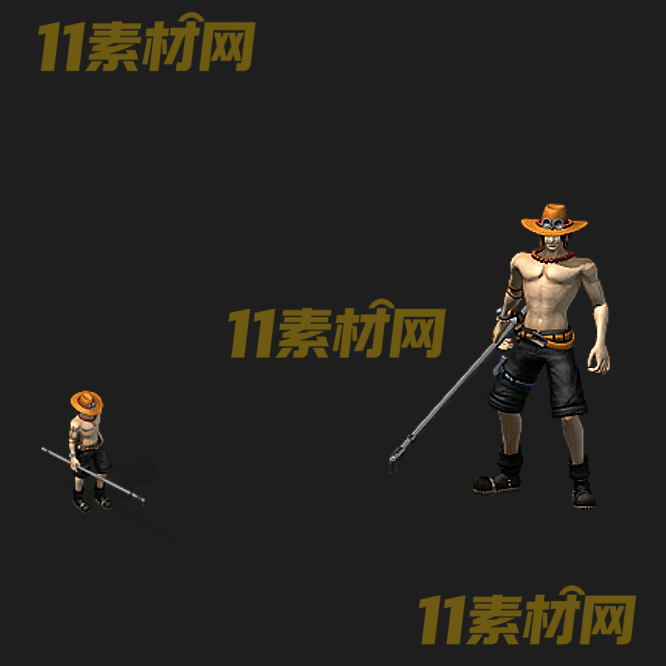 传奇时装素材 海贼王一体时装高清PNG序列帧—SZ20260520-59