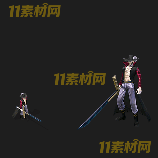 传奇时装素材 海贼王一体时装高清PNG序列帧—SZ20260520-66